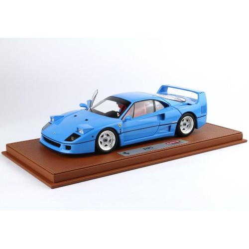 1:18 BBR Ferrari F40 Azzurro E Cerchi Argento Kyosho With Showcase BBRKS013
