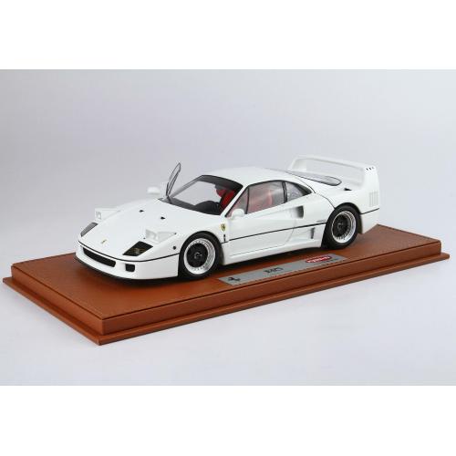 1:18 BBR Ferrari F40 Bianco E Cerchi Nero-Argento Kyosho With Showcase BBRKS015