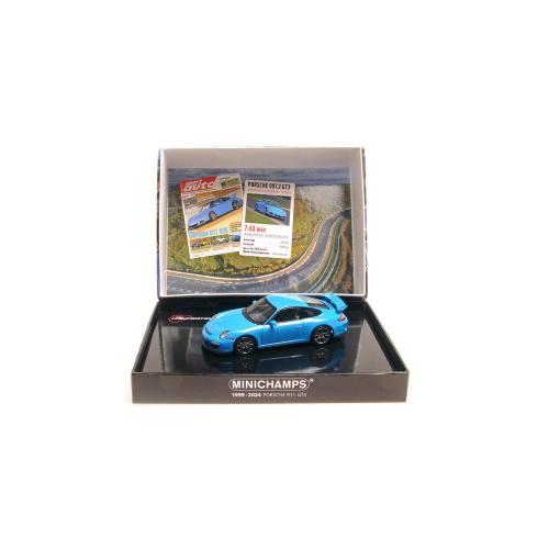 1:43 MINICHAMPS Porsche 911 Gt3 Blue Sport Auto 2009 400068025