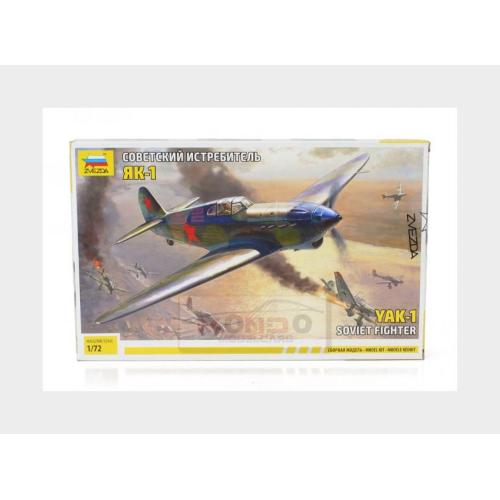 1:72 ZVEZDA Yakovlev Yak-1 Soviet Fighter Airplane Military 1942 Kit ZS7327