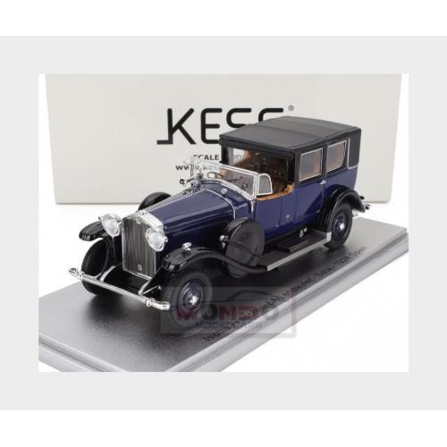 1:43 KESS MODEL Isotta Fraschini Tipo 8A Landaulet Sala Semiconvertible Open 1924 Blue Black KE43039010