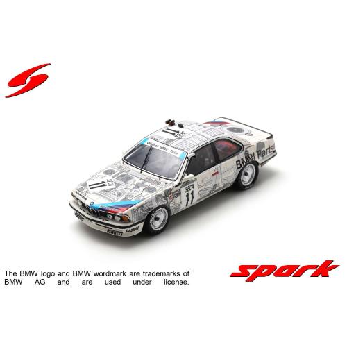 1:43 SPARK Bmw 6-Series 635 Csi #11 Winner 24H Spa 1986 D.Quester Th.Tassin A.Heger 43SPA1986
