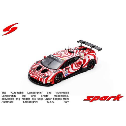 1:43 SPARK Lamborghini Huracán Gt3 Evo 2 #93 Wall Racing 12Th Bathurst 12H 2024 T. D'Alberto D. Wall G. Denyer A. Deitz AS072