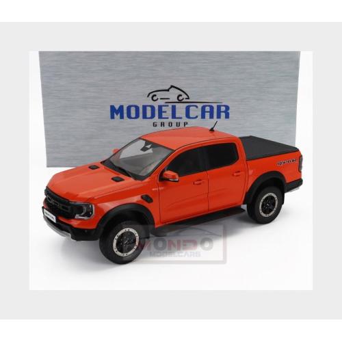 1:18 MCG Ford Usa Ranger Raptor Pick-Up Double Cabine 2023 Orange MCG18456