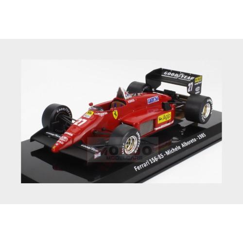 1:24 EDICOLA Ferrari F1 156-85 #27 Season 1985 Michele Alboreto With Showcase Red Black MY3ALA0029