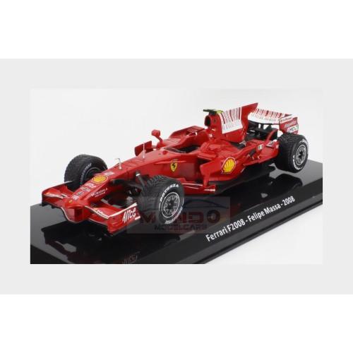 1:24 EDICOLA Ferrari F1 F2008 #2 Season 2008 Felipe Massa With Showcase F-1 Red Met MY3ALA0031