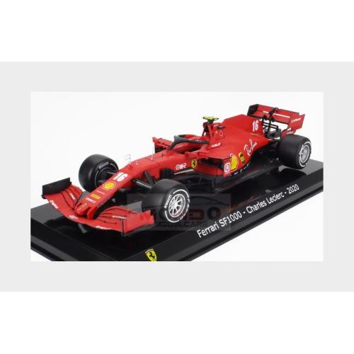 1:24 EDICOLA Ferrari F1 Sf1000 Team Scuderia Ferrari Mission Winnow #16 Season 2020 Charles Leclerc With Showcase Matt Red MY3ALA0038