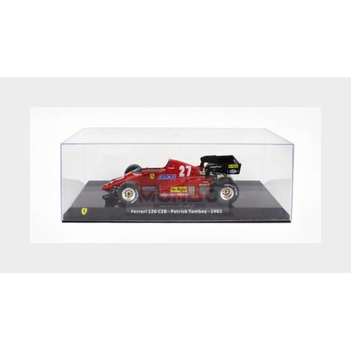 1:24 EDICOLA Ferrari F1 126 C2B #27 Season 1983 Patrick Tambay With Showcase Red MY3ALA0041