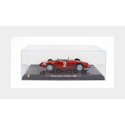 1:24 EDICOLA Ferrari F1 156 #2 World Champion Season 1961 Phil Hill With Showcase Red MY3ALA0027