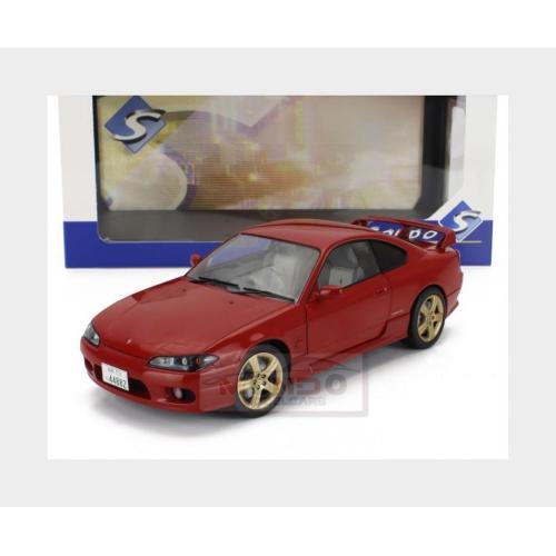 1:18 SOLIDO Nissan Silvia (S15) Coupe Spec-R Aero 1999 Red SL1812202