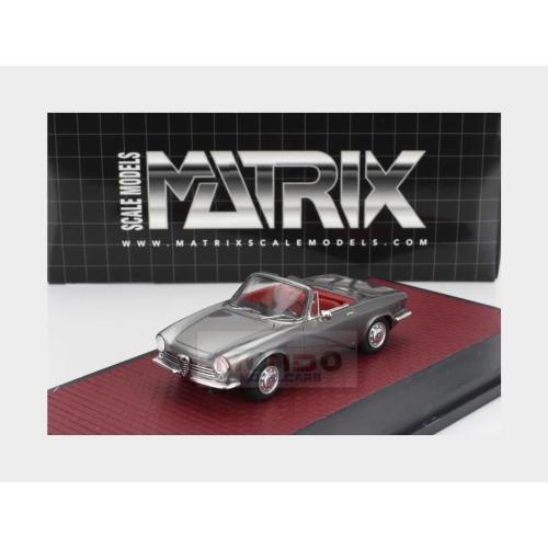 1:43 MATRIX Alfa Romeo Giulia Gt Cabriolet Spider Prototipo 1963 Grey Met MX40102-143