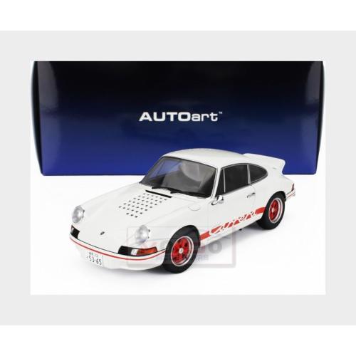 1:18 AUTOART Porsche 911 Carrera Rs 1973 The Circuit Wolf (Rival) Sakon Hayase Manga Movie White Red AA78026