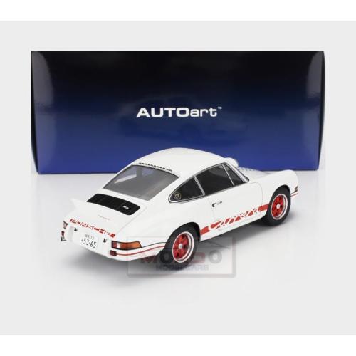 1:18 AUTOART Porsche 911 Carrera Rs 1973 The Circuit Wolf (Rival) Sakon Hayase Manga Movie White Red AA78026