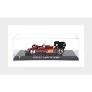 1:24 EDICOLA Ferrari F1 126 C4 #27 Season 1984 Michele Alboreto Con Vetrina With Showcase Red Black FE24-0045