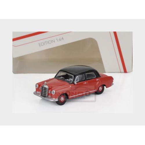 1:64 SCHUCO Mercedes Benz 180D Ponton (W120) 1954 Red Black 452037300