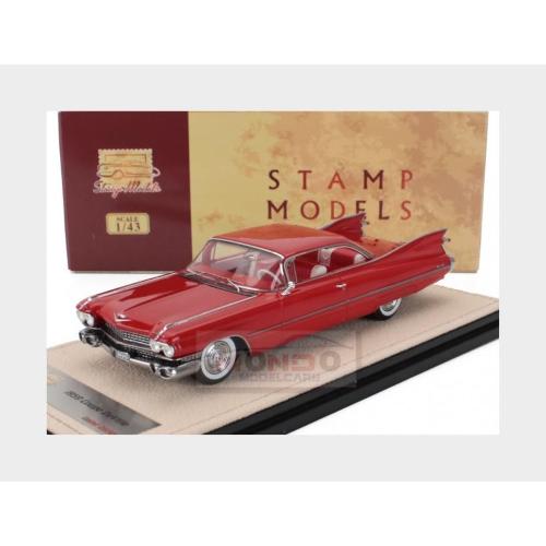 1:43 STAMP-MODELS Cadillac Coupe De Ville 1959 Rosso Pastello Red STM59605