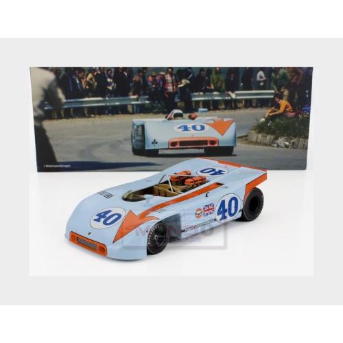 1:18 WERK83 Porsche 908/03 Team Gulf #40 2Nd Targa Florio 1970 Pedro Rodriguez Leo Kinnunen Light Blue Orange W18031004