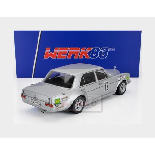 1:18 WERK83 Mercedes Benz 300 Sel 6.8 Amg #12 12H Paul Ricard 1971 Klaus Behrmann Jean Pierre Jabouille Jose Dolhem Silver W18030004