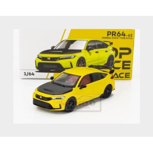 1:64 POP-RACE-LIMITED Honda Civic Type-R (Fl5) 2020 Yellow PR640062