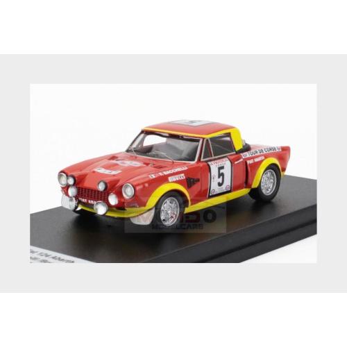 1:43 TROFEU Fiat 124 Abarth (Night Version) #5 Rally Tour De Corse 1974 Fulvio Bachelli Bruno Scabini Red Yellow TRFDSN283