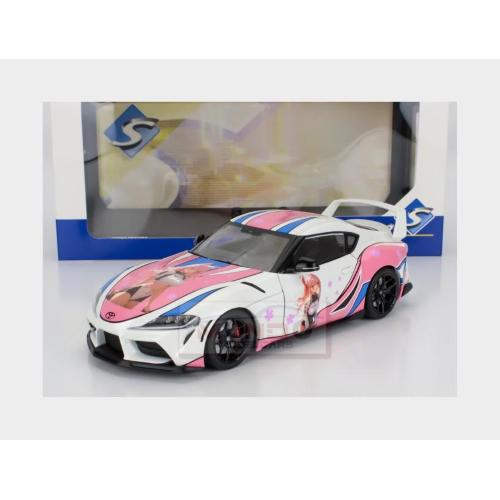 1:18 SOLIDO Toyota Supra Gr Itasha 2024 White Pink SL1809008