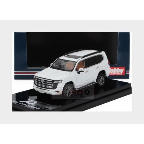 1:64 IGNITION-MODEL Toyota Land Cruiser (Ja300W) Zx 2023 Beige Interior White Pearl Met HJ641050AWB