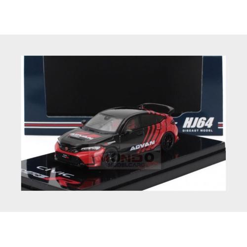 1:64 IGNITION-MODEL Honda Civic Type-R (Fl5) Advan 2020 Black Red HJ641063AV