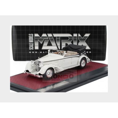 1:43 MATRIX Maybach Zeppelin Ds8 Cabriolet Open 1934 White MX41301-012