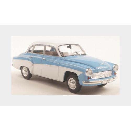 1:24 WHITEBOX Wartburg 312 1965 Light Blue White WB124242