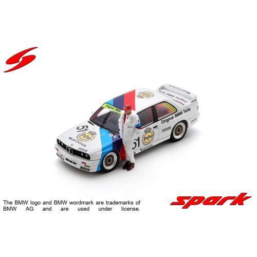 1:43 SPARK Bmw E30 M3 #51 Monza "Session Test" Wtcc 1987 E. Pirro SI020