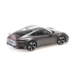1:18 MINICHAMPS Porsche 911 (992) Sport Classic Grey Metallic 2022 With Stripe 155062002