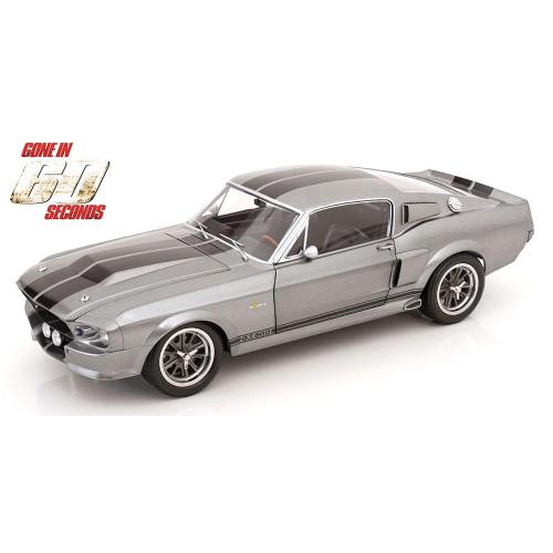 1:12 KK SCALE Ford Mustang Shelby Gt500 Eleanor 1967 Grey Metallic & Black "Gone In 60 Seconds" KKDC120171