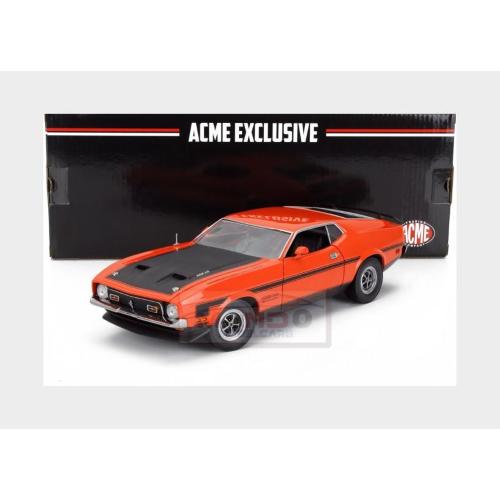 1:18 SUNSTAR Ford Usa Mustang Boss 351 Ram Air Coupe 1971 Orange Black SS3627