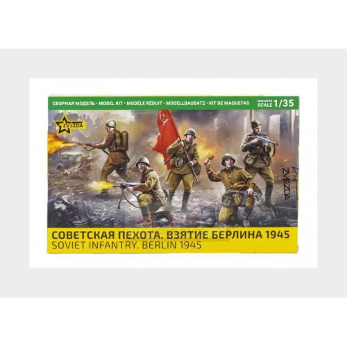 1:35 ZVEZDA Figures Soldier Military Soviet Infantry 1945 Kit ZS3718