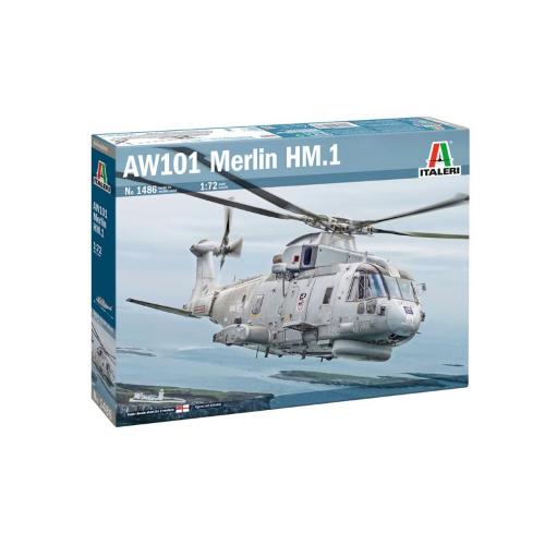 1:72 ITALERI Aw-101 Merlin Hm.1 Kit IT1486