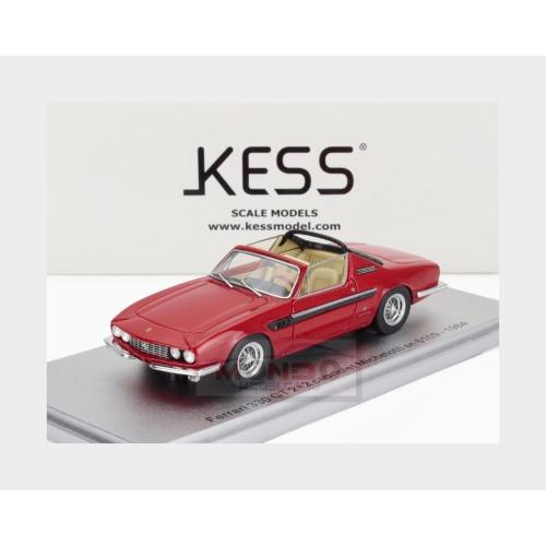 1:43 KESS MODEL Ferrari 330 Gt 2+2 Sn.6109 Michelotti Cabriolet Open 1964 Red Black KE43056350
