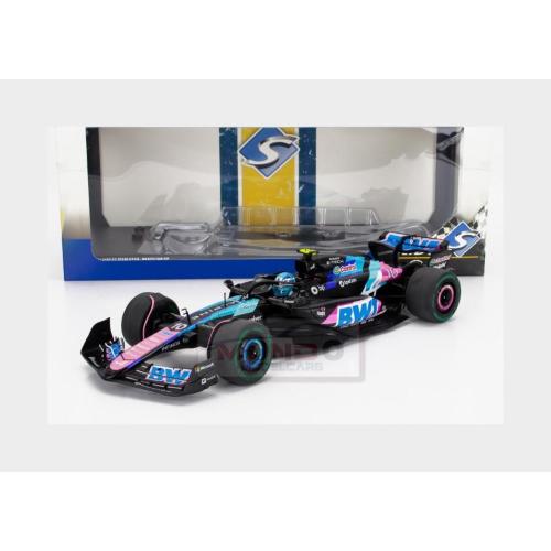 1:18 SOLIDO Alpine F1 A524 Team Bwt Alpine #10 Brazilian Gp 2024 Pierre Gasly Black Blue Pink SL1814003
