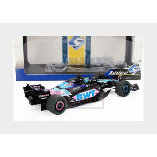 1:18 SOLIDO Alpine F1 A524 Team Bwt Alpine #31 Brazilian Gp 2024 Esteban Ocon Black Blue Pink SL1814004