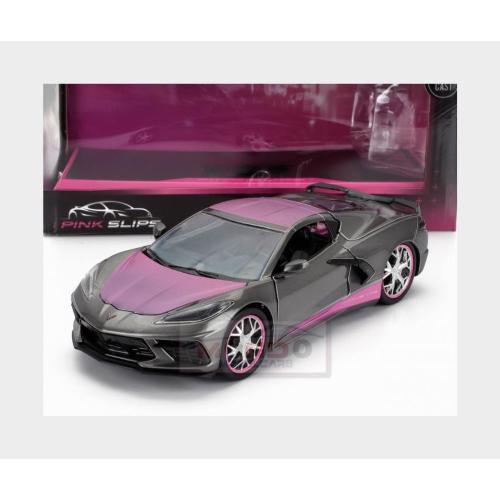 1:24 JADA Chevrolet Corvette Stingray Coupe 2020 Grey Pink JADA34848