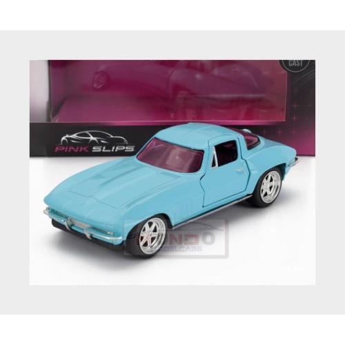 1:32 JADA Chevrolet Corvette Coupe 1966 Light Blue JADA34852