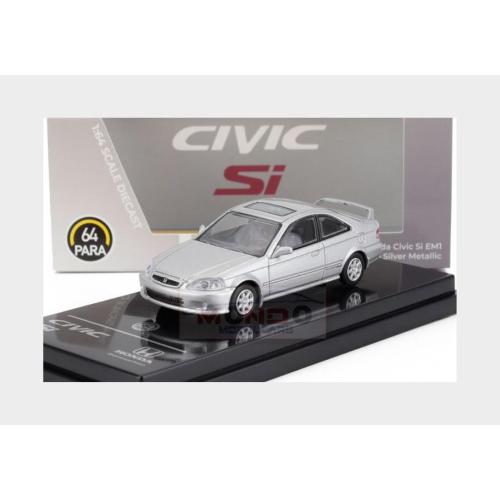 1:64 PARAGON Honda Civic Si Em1 Lhd 1999 Silver PA-55626