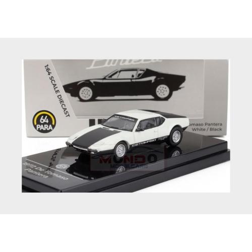 1:64 PARAGON De Tomaso Pantera Lhd 1972 White Black PA-55646