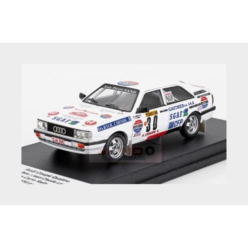 1:43 TROFEU Audi Quattro Coupe #30 Rally Montecarlo 1987 Pierre Bos Jean Claude Leuvrey White TRFDSN311