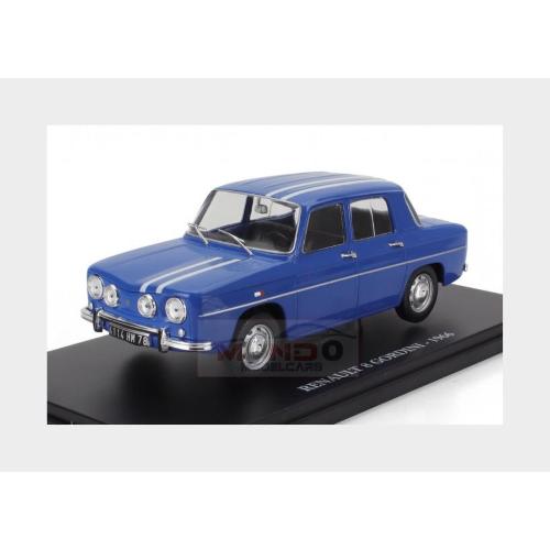 1:24 EDICOLA Renault R8 Gordini 1966 Con Vetrina With Showcase Blue MX5ALA0054