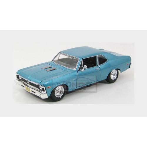 1:24 MAISTO Chevrolet Nova Ss Coupe 1970 Light Blue Met MI31262LB