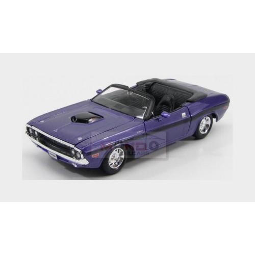 1:24 MAISTO Dodge Challenger R/T 426 Hemi Convertible 1970 Purple Met Black MI31264P