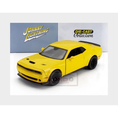 1:24 JOHNNY LIGHTNING Dodge Challenger Srt Hellcat Widebody 2018 Yellow JL24017-DODGE