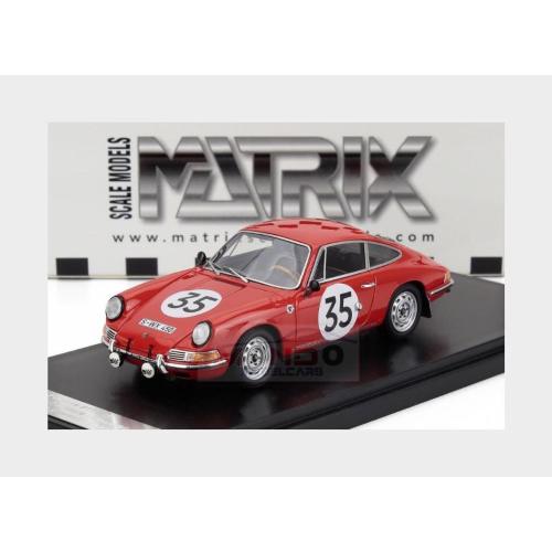 1:43 MATRIX Porsche 911S Coupe Team J.Franc #35 24H Le Mans 1966 Jean Kerguen Jacques Dewes Red MXR41607-011