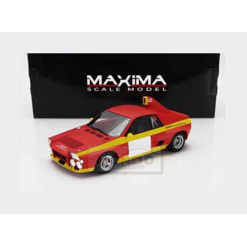 1:18 MAXIMA Abarth Se030 Pininfarina Press 1974 Matt Red Yellow MAX006000