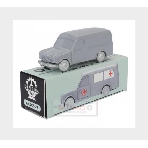 1:76 OFFICINA-942 Fiat 1100 Garavini Ambulanza Ambulance 1954 Grey ART2054B